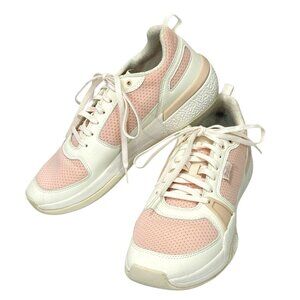 OluKai Women's Anau Court Pickleball Sneakers Rose Dust/Pink White EUC Size 9.5